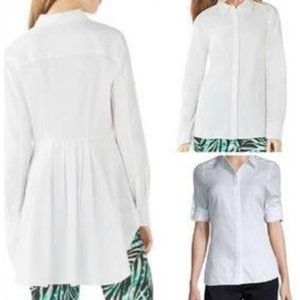 BCBGMAXAZRIA SAA1V634 Aylin Shirred High-Low Top